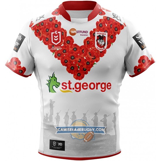 Camiseta St George Illawarra Dragons Rugby 2019 Conmemorative